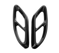 Terminali Scarico Auto Per Benz Classe E/C/B/A GLC GLS GLE CLA Coppia Collettori Scarico Posteriori Doppi Acciaio Inox Copri-stelo Nero Opaco(Gloss Black)