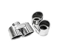 Terminali Scarico Auto Per BMW G20 G21 330i 320d 330d 325i 330e Quattro Uscite Marmitta Collettore Ugello Scarico Terminale(D'argento)