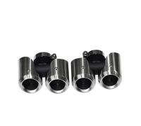 Terminali Scarico Auto Per Land Per Rover Per Defender 90 110 2020-2022 Terminale Scarico Posteriore Rettangolare Rotondo Acciaio Inossidabile A Quattro(3.0T B)