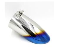 Terminali Scarico Auto Silenziatore Per Tubo Di Scarico Posteriore Acciaio Inossidabile Per Ford Per Focus 2 3 Per MK4(Nero)