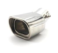 Terminali Scarico Auto Tubo Di Scarico In Acciaio Inossidabile Superficie Lucidante Decorazione Per Auto Puntale Per Marmitta Quadrata Universale Tubi Silenziatori(Stile A.)