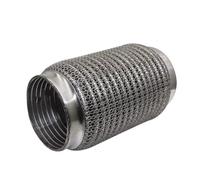 Terminali Scarico Auto Tubo Scarico Per Auto Flessibile E Telescopico Soffietto Maglia Acciaio Connettore Acciaio Inossidabile Saldato Universale(76MM-203MM)