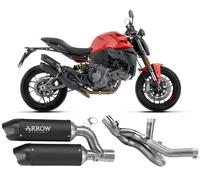 Terminali Scarico Full Titan Dark no Strad+Racc Arrow DUCATI MONSTER 890 V2 2026