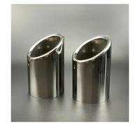 Terminali Scarico Silenziatore Per A5 8T 8F 2008-2018 Per A6 C7 C8 2012-2018 Car Styling Terminale Di Scarico Punta Del Tubo Coda Gola Decorazione Accessori(Silver)