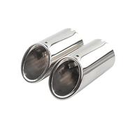 Terminali Scarico Silenziatore Per Golf 1.4T 6 7 Per TIGUAN Per Passat Per Lavida Per Beetle Silenziatore Di Scarico Punta Estremità Del Tubo Coda Gola Accessori Auto(Silver 2PC)