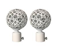 Terminali Tenda Pole Ends Finials per Bastone Testa Decorativa con estremità a Stelo Romano Regolabile in Ferro con Design Cavo da 19mm 22mm 28mm