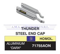 Terminali Thunder Approved Aluminium Dark (Dx+Sx) Kawasaki Z 1000 2014 2015 2016