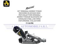 Terminali Works tit.(Dx+Sx) con raccordi in acciaio inox Ducati Panigale V4 2021