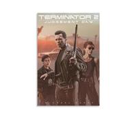 Terminator 2: Judgment Dayoil Painting stampa su tela impermeabile e antimacchia, adatta a qualsiasi stile decorativo di camera da letto, soggiorno, ufficio, senza cornice, stile 40 x 60 cm