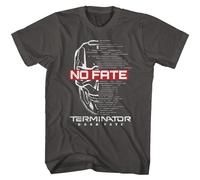 Terminator Dark Fate No Fate T-Shirt Uomo Manica Corta Smoke Cotone Preshrunk