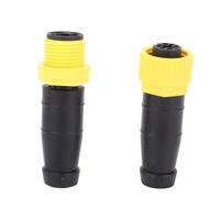 Terminator femmina maschio per NMEA 2000 Rete Resistenza al freddo Calco della plastica resistente a freddo Un kit di terminatore resistore 5pin di tipo M12 (Giallo)