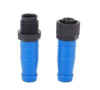 Terminator femmina maschio per NMEA 2000 Rete Resistenza al freddo Calco della plastica resistente a freddo Un kit di terminatore resistore 5pin di tipo M12 (Blu)
