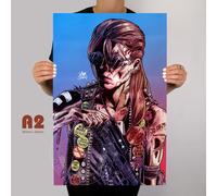 Terminator Sarah Connor Metallo Poster 80s Man Cave Skynet Cyberdyne Sistemi