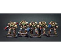 Terminator Squad Space Marines COMMISSIONE dipinto