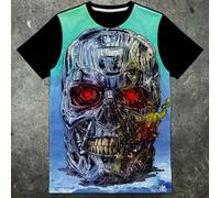Terminator T800 Teschio Cyberdyne Systems Skynet Maglietta Uomo