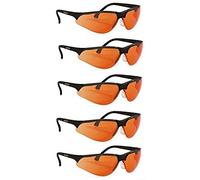 Terminator UV-400 - Occhiali di sicurezza per luce blu e protezione UV, colore: Arancione