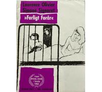 Termine del processo Laurence Olivier Simone Signoret 1962 Vintage Danish...