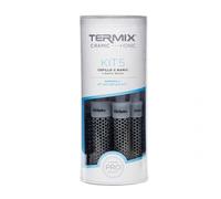 Termix C·Ramic - Pack di 5 spazzole per capelli rotonde trasparenti con tecnologia ceramica, diametri 17, 23, 28, 32 e 43.