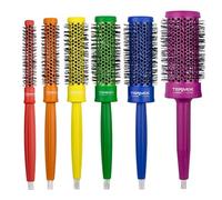 Termix C·Ramic Pride. Confezione da 6 Spazzole Termiche Rotonde in Ceramica con Fibre Ionizzate. Compresa la Borsa da Toilette in Pelle Pride. Ispirato dalla Diversità e dalla Libertà della LGTBI