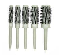 TERMIX - Pack di Spazzole Rotonde Professionali Nature | 5 Pezzi (Ø17, Ø23, Ø28, Ø32, Ø43) | Purificazione dell'Aria | Tecnologia PURE TECH | Spazzola Termica in Ceramica con Fibre Ionizzate