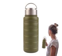 Termo-S In Acciaio Inossidabile A Grande Capacità, Tazza D'acqua Isolata Grande, Bottiglia In Acciaio Inossidabile Da 34 Once, Facile Pulizia, Design Resistente Alla Caduta, 8,5x8.5x25,8 Cm, Per Bevan