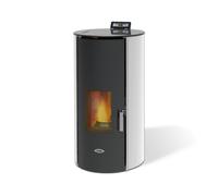 Termo stufa design a pellet idro Redonda 23 kw per riscaldamento fino a 400 m3