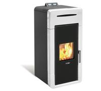 Termo stufa idro a pellet Alice 32,41 Kw per riscaldamento rivestimento ceramico
