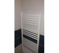 TERMOARREDO ACCIAIO BIANCO MODERNO CM.150 X 53 INTERASSE CM.50 ITALY