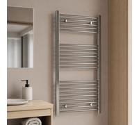 Termoarredo cromato bagno in acciaio calorifero termosifone scaldasalviette - : , Pezzi: 1, Misure: H1120xL500xI450 21 TUBI