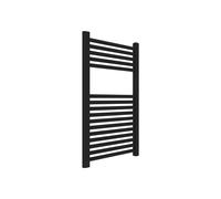 Termoarredo bagno scaldasalviette acciaio radiatore calorifero termosifone nero opaco - CONFEZIONE: 1 pz., Misure: H1500xL600xI550 30 TUBI