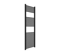 Termoarredo bagno scaldasalviette acciaio radiatore calorifero termosifone nero opaco - : , CONFEZIONE: 1 pz., Misure: H1500xL600xI550 30 TUBI
