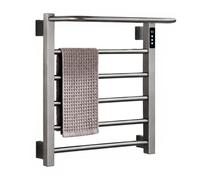 Termoarredo Elettrico,5 Barre,Touch Display,Scaldasalviette,Design | Termoarredo Elettrico,Prestazioni di Asciugatura Rapida,Termostato Regolabile,Timer 24H di Sicurezza(Gray)