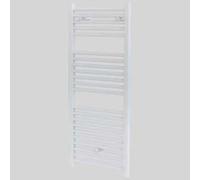 Termoarredo scalda salviette mod. san remo bianco diritto h 1420 l 450 Lazzarin