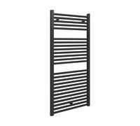 Termoarredo scaldasalviette 500x1200 nero opaco con interasse 45 cm