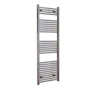 TERMOARREDO SCALDASALVIETTE BIANCO CROMO CALORIFERO TERMOSIFONE RADIATORE DRITTO