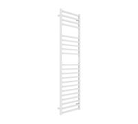 Termoarredo scaldasalviette Square con tubi quadri modello Square in acciaio per bagno - CONFEZIONE: 1 pz., Colore: Bianco Opaco, Dimensione: 470x500x1800 mm