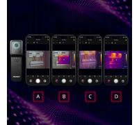 TERMOCAMERA con WIFI Android iPhone iOS APP 256192 25Hz da -20 a 550°C