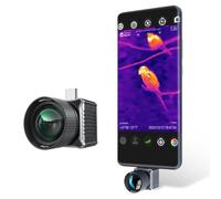 Termocamera T2 Max per iPhone e Android - Monoculare termico da caccia | Risoluzione X³ fino a 512x384, individuazione uccelli fino a 130 m, visualizzazione termica a 50 Hz, zoom digitale 15x (nero)