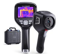 Termocamera Thor002 con schermo IPS da 3,5 pollici, 5 immagini Vision | Risoluzione X³ 512 x 384 per ispezioni industriali ed elettriche con analisi professionale tramite il software per PC, Nero