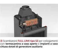 TERMOCAMINO A LEGNA CTM BASIC ECO FULL LINK PORTA AD ANTINE