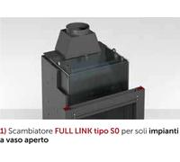 TERMOCAMINO A LEGNA CTM BASIC ECO FULL LINK PORTA SCOPARSA VERTICALE