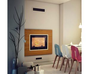 Termocamino a legna KRATKI AMELIA 15 kW Ø 220 porta sollevabile