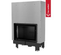 Termocamino a legna KRATKI MBO 15 kW Ø 200 porta sollevabile rivestimento in thermotec
