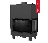 Termocamino a legna KRATKI MBO Destra 15 kW Ø 200 rivestimento in thermotec