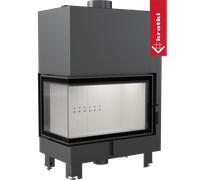 Termocamino a legna KRATKI MBO Sinistra 15 kW Ø