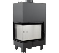 Termocamino a legna KRATKI MBZ Sinistra 13 kW Ø 200 porta a chiusura automatica