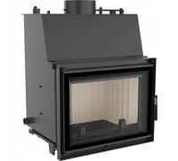Termocamino a legna ZUZIA DECO 12 kW Ø 200 kit de
