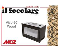 TERMOCAMINO CAMINO A LEGNA MCZ VIVO 90 Q WOOD