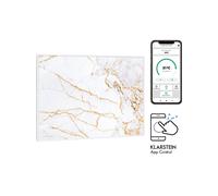 TERMOCONVETTORE KLARSTEIN Wonderwall Air Art Smart, Telecomando, Bianco con venature oro