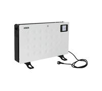 TERMOCONVETTORE NOVEEN CH8000 LCD Smart con Display Digitale e Telecomando, Potenza 1,0 kW, 3 livelli di calore, Telecomando, Bianco